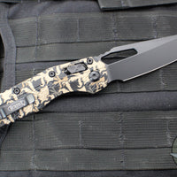 Microtech Knives- M.S.I. Ram-Lok Folder- Claw Burst Camo Finished Tri-Grip Injection Molded Handle- Black Plain Edge Blade- Black HW 210T-1 PMCWC-Z4