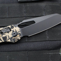 Microtech Knives- M.S.I. Ram-Lok Folder- Claw Burst Camo Finished Tri-Grip Injection Molded Handle- Black Plain Edge Blade- Black HW 210T-1 PMCWC-Z4