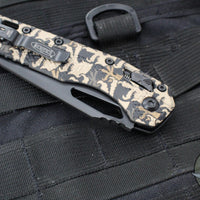 Microtech Knives- M.S.I. Ram-Lok Folder- Claw Burst Camo Finished Tri-Grip Injection Molded Handle- Black Plain Edge Blade- Black HW 210T-1 PMCWC-Z4