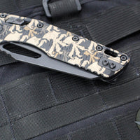 Microtech Knives- M.S.I. Ram-Lok Folder- Claw Burst Camo Finished Tri-Grip Injection Molded Handle- Black Plain Edge Blade- Black HW 210T-1 PMCWC-Z4