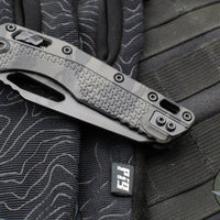 Microtech Knives- M.S.I. Ram-Lok Folder- Midnight Tiger Stripe Camo Finished Tri-Grip Injection Molded Handle- Black Finished Blade 210T-1 PMMTEC-X8Z4