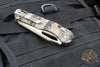 Microtech Knives- M.S.I. Ram-Lok Folder- Tiger Stripe Camo Finished Tri-Grip Injection Molded Handle- Flat Dark Earth Finished Blade And Backspacer 210T-1 PMTEC-Y6