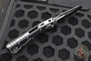 Microtech Knives- M.S.I. Ram-Lok Folder- Black Tri-Grip Injection Molded Handle- Black Part Serrated Edge Blade- Bead Blast Hardware 210T-2 PMBK