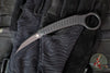 Microtech Feather Karambit Fixed Blade- Distressed Black Finish 215-1 DBKS
