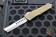 Microtech Combat Hellhound Razor OTF Knife- Apocalytptic Earth Frag Handle- Apocalyptic Plain Edge Blade 219R-10 APFRAES