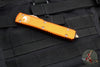 Microtech Ultratech OTF Knife- Spartan Edge- Orange Handle- Bronzed Blade 223-13 OR