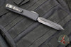 Microtech Ultratech OTF Knife- Spartan Edge- Carbon Fiber Top Handle- Black DLC Blade 223-1 DLCTCFS SN010