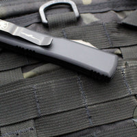 Microtech Ultratech OTF Knife- Spartan Edge- Black Handle- Black DLC Blade 223-1 DLCT SN092