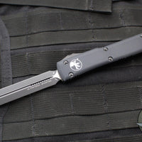 Microtech Ultratech OTF Knife- Spartan Edge- Tactical- Black Handle- Black Blade 223-1 T 2018