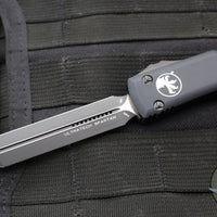 Microtech Ultratech OTF Knife- Spartan Edge- Tactical- Black Handle- Black Blade 223-1 T 2018