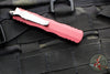 Microtech Dirac- Double Edge- Merlot Red Handle- Apocalyptic Blade HW 225-10 APMR