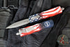 Microtech Dirac- Double Edge- Special 250th US Flag Graphic Handle- Apocalyptic Finished Blade 225-10 APS-4J250