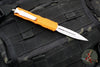 Microtech Dirac OTF Knife- Double Edge- Orange Handle- Stonewash Blade HW 225-10 OR