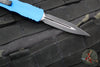 Microtech Dirac OTF Knife- Double Edge- Blue Handle- Black Blade HW 225-1 BL