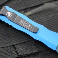 Microtech Dirac OTF Knife- Double Edge- Blue Handle- Black Blade HW 225-1 BL