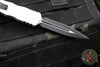 Microtech Dirac OTF Knife- Double Edge- Clear Finished Handle- Black Blade 225-1 CR