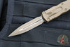 Microtech Dirac OTF Knife- Double Edge- Cerakoted Tan Finished Handle- Tan Blade- Tan HW 225-1 CTA