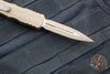 Microtech Dirac OTF Knife- Double Edge- Cerakoted Tan Finished Handle- Tan Blade- Tan HW 225-1 CTA