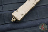 Microtech Dirac OTF Knife- Double Edge- Cerakoted Tan Finished Handle- Tan Blade- Tan HW 225-1 CTA