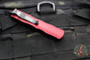 Microtech Dirac OTF Knife- Double Edge- Merlot Red Handle- Black Blade HW 225-1 MR