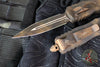 Microtech Dirac OTF Knife- Double Edge- Plague Outbreak Finished Handle- Plague Outbreak Finished Blade 225-1 PLOBS
