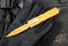 Microtech Dirac OTF Knife- Double Edge- Cerakote Tequila Sunrise Finished Handle- Tequila Sunrise Finished Blade 225-1 TE-C17Z15