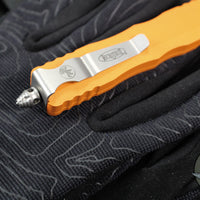 Microtech Dirac OTF Knife- Double Edge- Cerakote Tequila Sunrise Finished Handle- Tequila Sunrise Finished Blade 225-1 TE-C17Z15