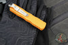 Microtech Dirac OTF Knife- Double Edge- Cerakote Tequila Sunrise Finished Handle- Tequila Sunrise Finished Blade 225-1 TE-C17Z15