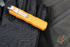 Microtech Dirac OTF Knife- Double Edge- Cerakote Tequila Sunrise Finished Handle- Tequila Sunrise Finished Blade 225-1 TE-C17Z15
