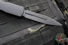 Microtech Dirac Delta OTF Knife- Double Edge- Tactical- Black Handle- Black DLC Finished Blade 227-1 DLCTS SN005