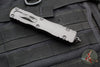 Microtech Dirac Delta OTF Knife- Double Edge- Cerakote Dark Tungsten Handle And Part Serrated Blade 227-2 CDT