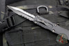 Microtech Dirac Delta OTF Knife- Shadow Edition- Double Edge- Black Handle- Black DLC Part Serrated Blade 227-2 DLCTSH