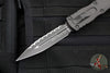 Microtech Dirac Delta OTF Knife- Double Edge- Cerakote Dark Tungsten Handle And Full Serrated Blade 227-3 CDT