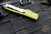Microtech UTX-85 OTF Auto Knife- Single Edge- OD Green Handle- Stonewash Blade 231-10 OD