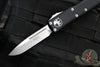 Microtech UTX-85 OTF Auto Knife- Single Edge- Black Handle- Stonewash Blade 231-10