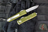 Microtech UTX-85 OTF Knife- Single Edge- OD Green Handle- Apocalyptic Part Serrated Blade 231-11 OD