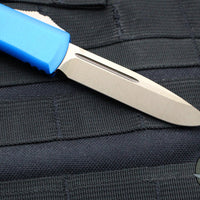 Microtech UTX-85 OTF Knife- Single Edge- Blue With Bronzed Blade 231-13 BL