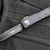 Microtech UTX-85 OTF Auto Knife- Tactical- Single Edge- Black Handle- Black FULL DLC Blade 231-1 DLCT 2020 v2