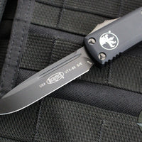 Microtech UTX-85 OTF Auto Knife- Tactical- Single Edge- Black Handle- Black FULL DLC Blade 231-1 DLCT 2020 v2