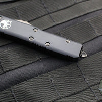 Microtech UTX-85 OTF Auto Knife- Tactical- Single Edge- Black Handle- Black FULL DLC Blade 231-1 DLCT 2020 v2