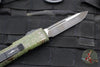 Microtech UTX-85 OTF Knife- Single Edge- Outbreak Finished Handle- Outbreak Black Plain Edge Blade 231-1 OBDS