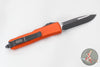 Microtech UTX-85 OTF Knife- Single Edge- Orange Handle- Black Blade 231-1 OR