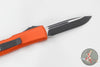 Microtech UTX-85 OTF Knife- Single Edge- Orange Handle- Black Blade 231-1 OR