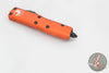 Microtech UTX-85 OTF Knife- Single Edge- Orange Handle- Black Blade 231-1 OR