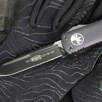 Microtech UTX-85 OTF Knife- 2016 VINTAGE- Single Edge- Tactical-Black With Black Blade 231-1 T 2016