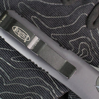 Microtech UTX-85 OTF Knife- 2016 VINTAGE- Single Edge- Tactical-Black With Black Blade 231-1 T 2016