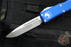 Microtech UTX-85 OTF Knife- Single Edge- Navy Blue Handle- Satin Blade 231-4 NA