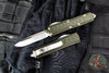 Microtech UTX-85 II OTF Knife- Single Edge- OD Green With Satin Blade 231II-4 ODS