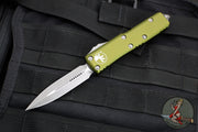 Microtech UTX-85 OTF Knife- Double Edge- OD Green Handle- Apocalyptic Blade 232-10 APOD