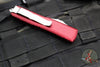 Microtech UTX-85 OTF Knife- Double Edge- Merlot Red With Stonewash Blade 232-10 MR